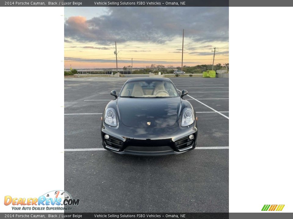 2014 Porsche Cayman Black / Luxor Beige Photo #4