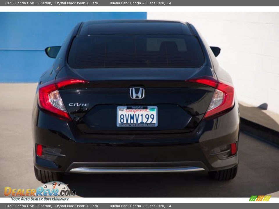 2020 Honda Civic LX Sedan Crystal Black Pearl / Black Photo #11