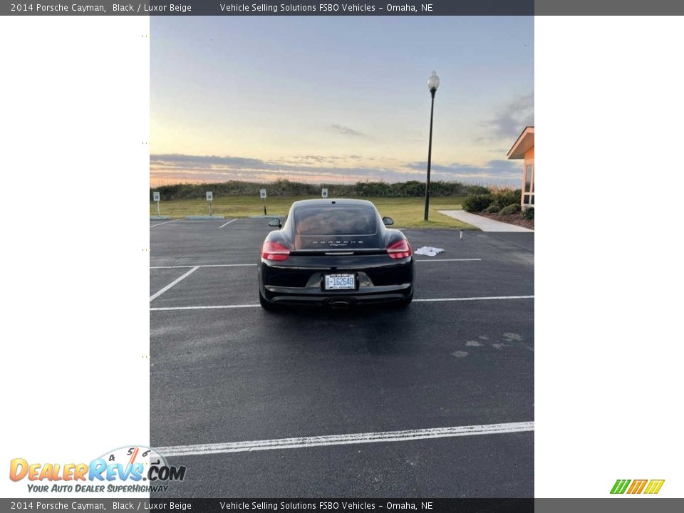 2014 Porsche Cayman Black / Luxor Beige Photo #6