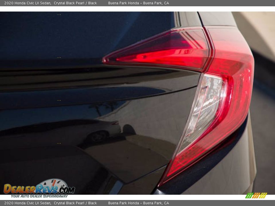 2020 Honda Civic LX Sedan Crystal Black Pearl / Black Photo #13