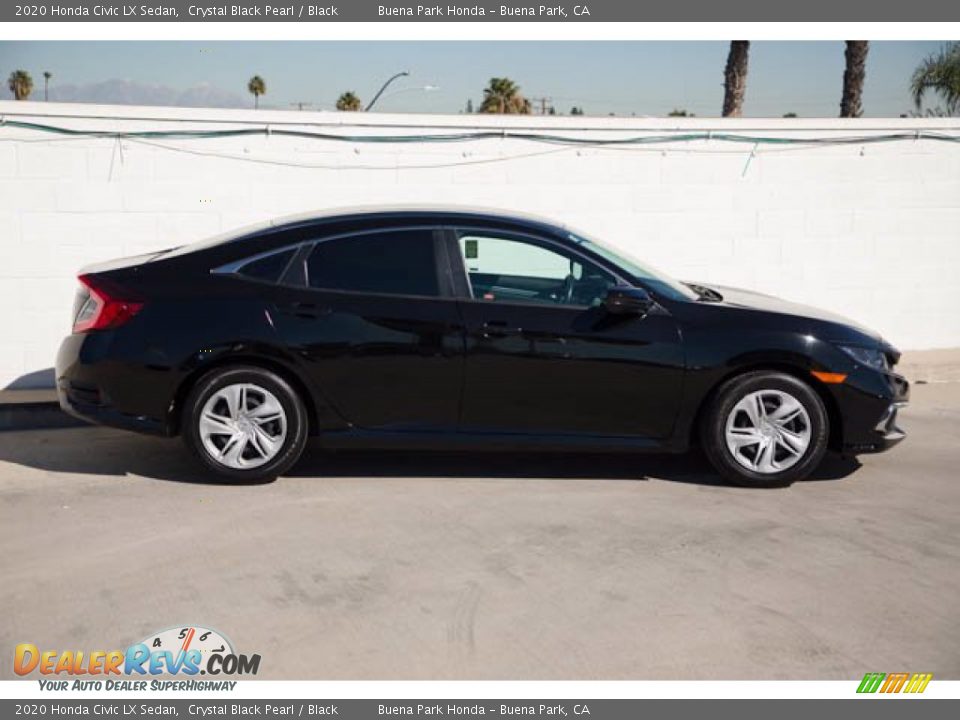 2020 Honda Civic LX Sedan Crystal Black Pearl / Black Photo #14
