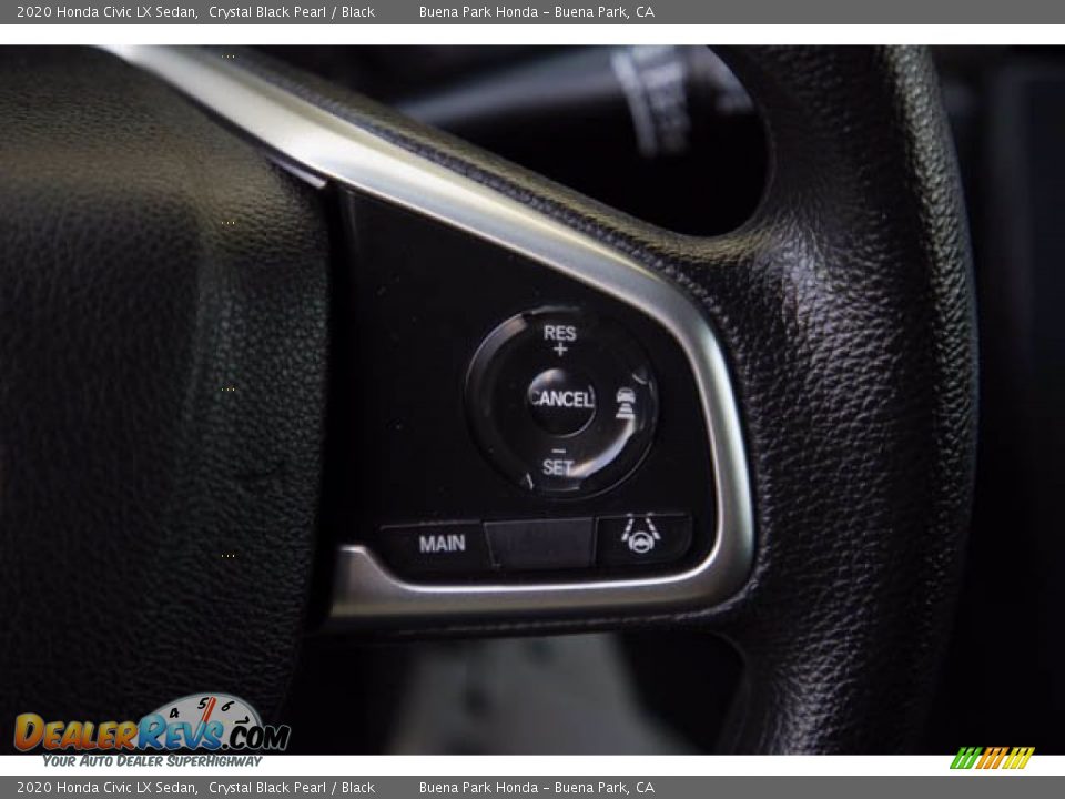 2020 Honda Civic LX Sedan Crystal Black Pearl / Black Photo #17