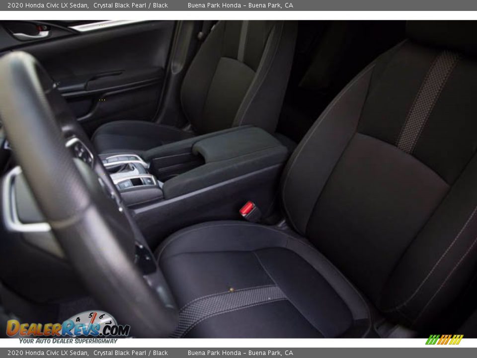 2020 Honda Civic LX Sedan Crystal Black Pearl / Black Photo #18