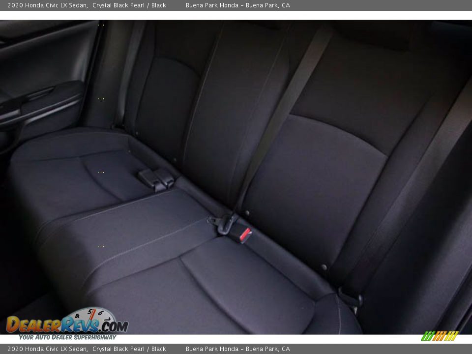 2020 Honda Civic LX Sedan Crystal Black Pearl / Black Photo #19