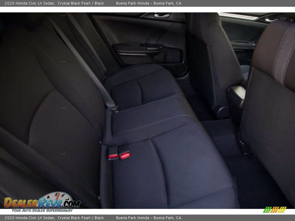 2020 Honda Civic LX Sedan Crystal Black Pearl / Black Photo #21