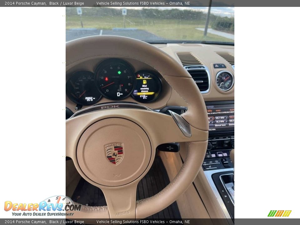 2014 Porsche Cayman Black / Luxor Beige Photo #18