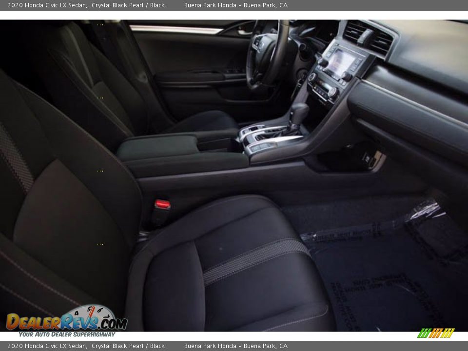 2020 Honda Civic LX Sedan Crystal Black Pearl / Black Photo #23