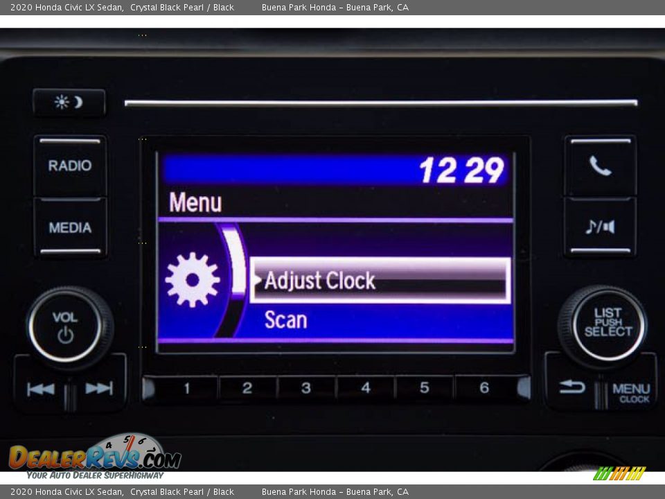 2020 Honda Civic LX Sedan Crystal Black Pearl / Black Photo #26