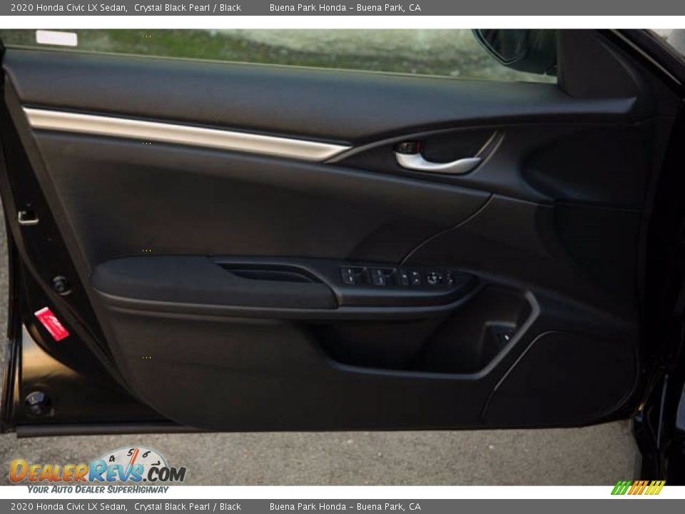 2020 Honda Civic LX Sedan Crystal Black Pearl / Black Photo #29