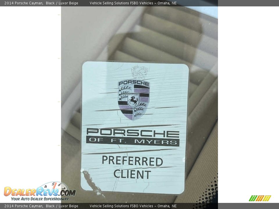 2014 Porsche Cayman Black / Luxor Beige Photo #25