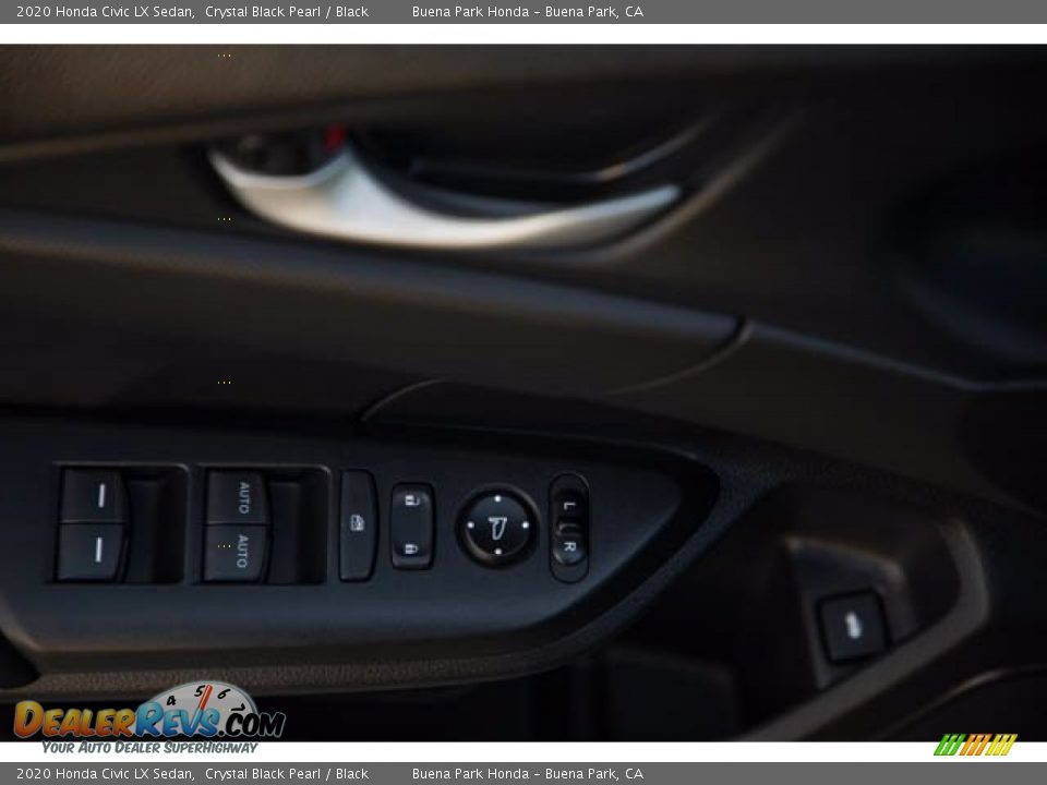 2020 Honda Civic LX Sedan Crystal Black Pearl / Black Photo #30