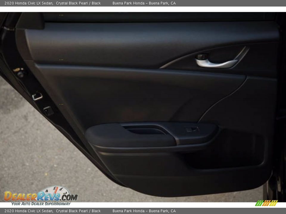 2020 Honda Civic LX Sedan Crystal Black Pearl / Black Photo #31