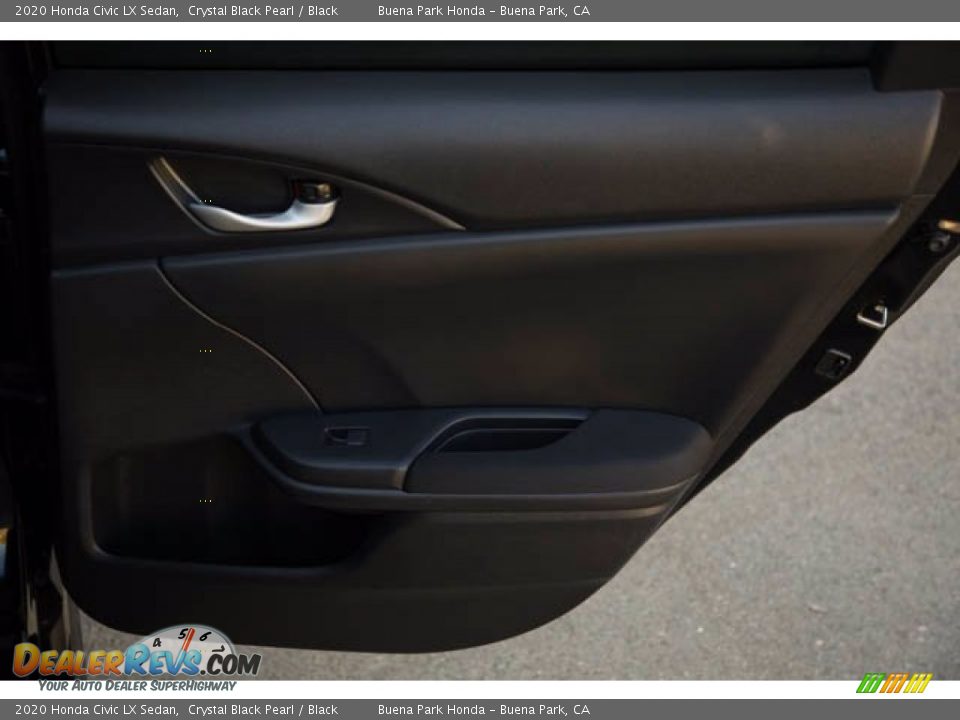 2020 Honda Civic LX Sedan Crystal Black Pearl / Black Photo #32