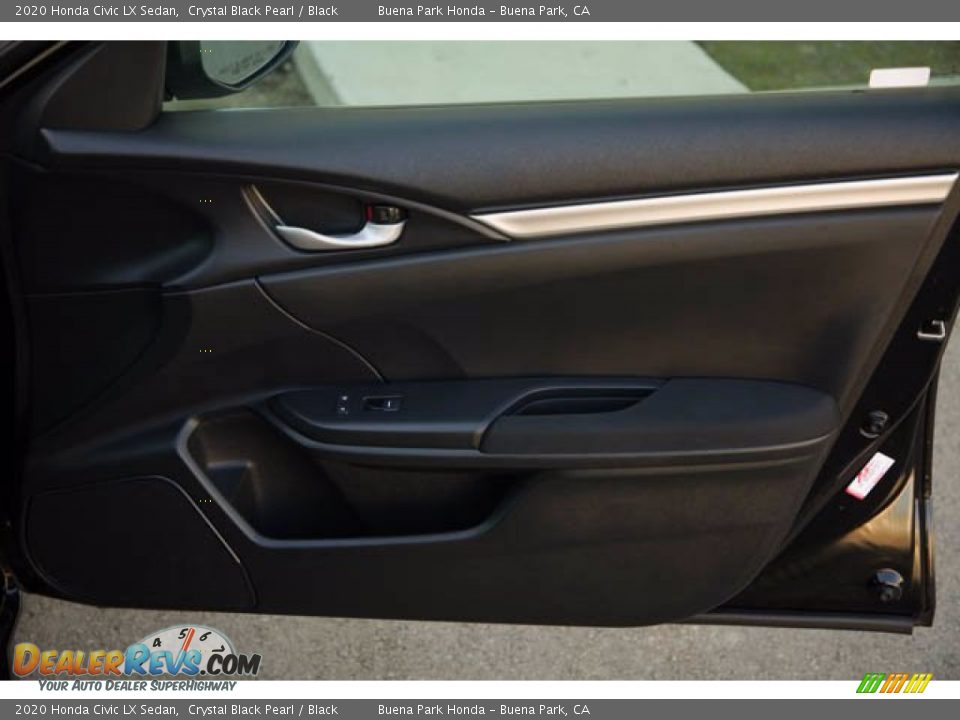 2020 Honda Civic LX Sedan Crystal Black Pearl / Black Photo #33