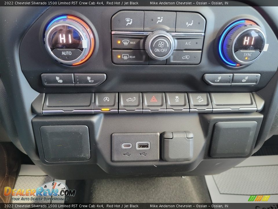 2022 Chevrolet Silverado 1500 Limited RST Crew Cab 4x4 Red Hot / Jet Black Photo #34