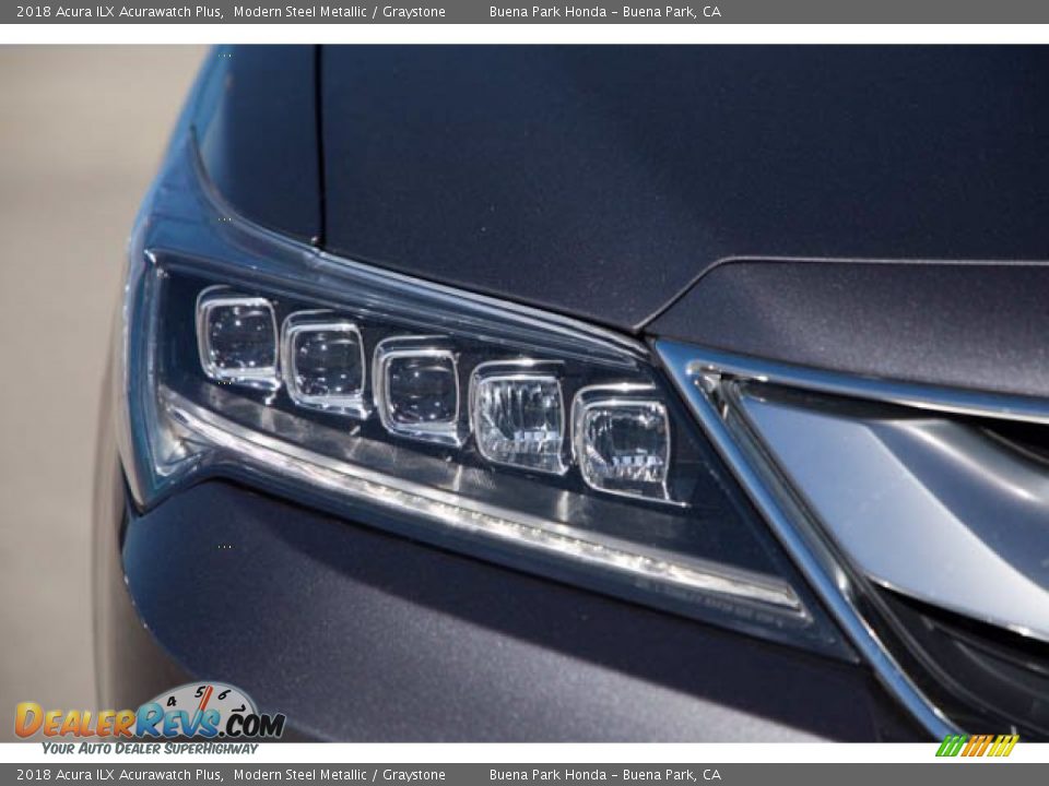 2018 Acura ILX Acurawatch Plus Modern Steel Metallic / Graystone Photo #8
