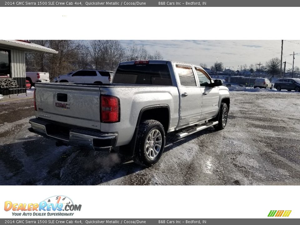 2014 GMC Sierra 1500 SLE Crew Cab 4x4 Quicksilver Metallic / Cocoa/Dune Photo #8