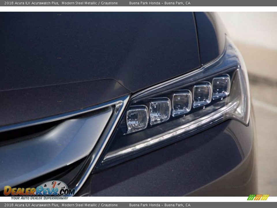 2018 Acura ILX Acurawatch Plus Modern Steel Metallic / Graystone Photo #9