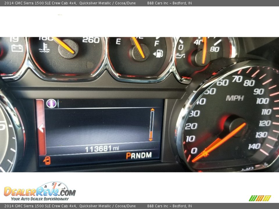2014 GMC Sierra 1500 SLE Crew Cab 4x4 Quicksilver Metallic / Cocoa/Dune Photo #14