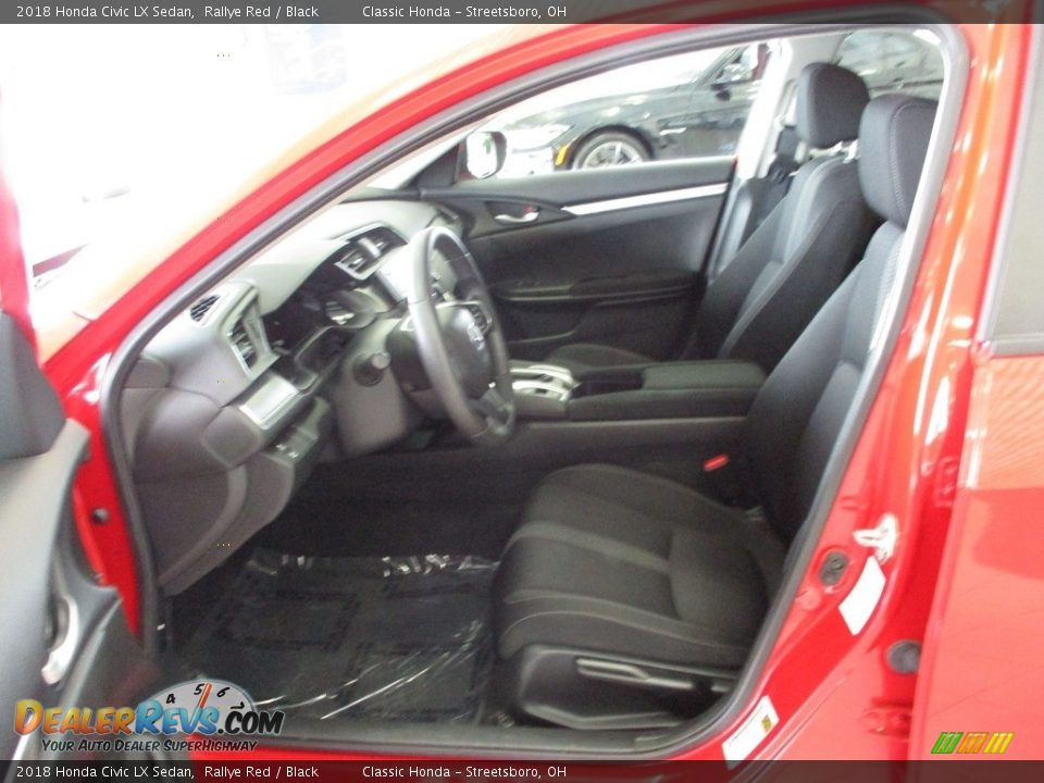 2018 Honda Civic LX Sedan Rallye Red / Black Photo #27