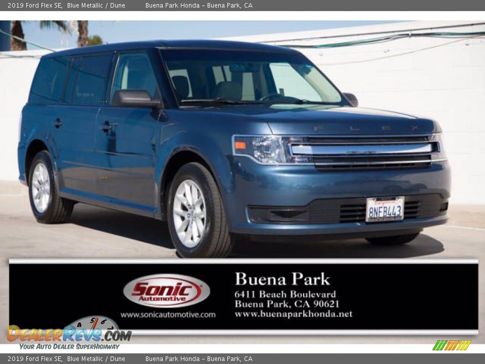 2019 Ford Flex SE Blue Metallic / Dune Photo #1