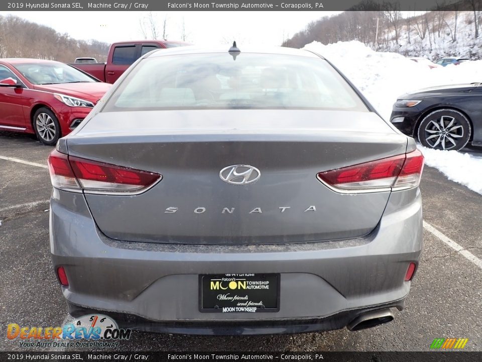 2019 Hyundai Sonata SEL Machine Gray / Gray Photo #3