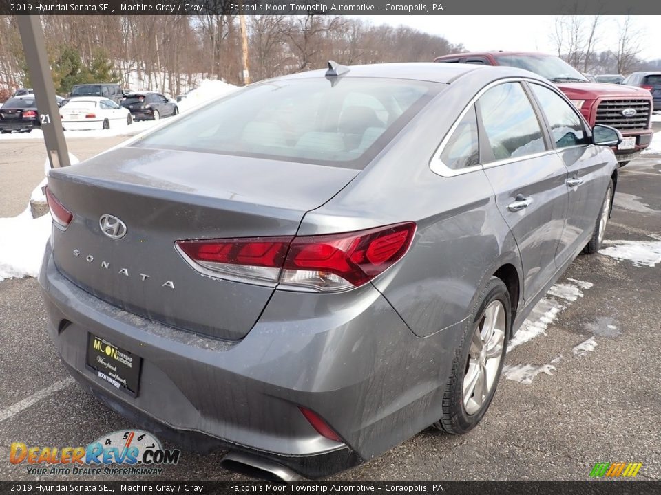 2019 Hyundai Sonata SEL Machine Gray / Gray Photo #4