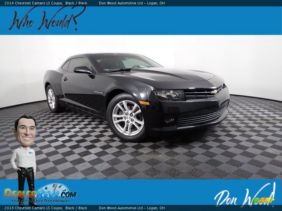 2014 Chevrolet Camaro LS Coupe Black / Black Photo #1