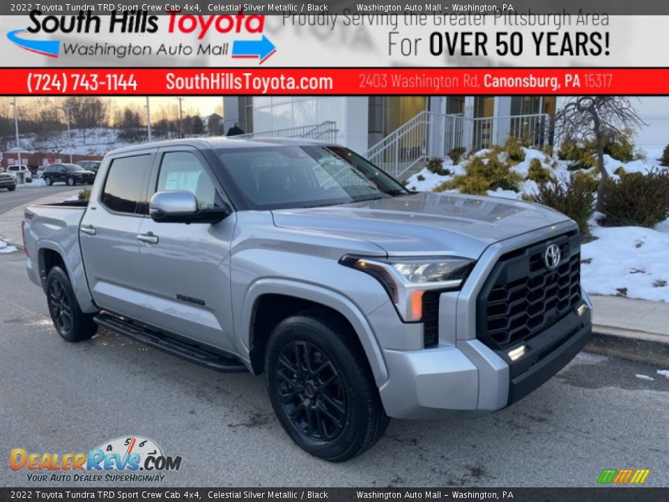 2022 Toyota Tundra TRD Sport Crew Cab 4x4 Celestial Silver Metallic / Black Photo #1