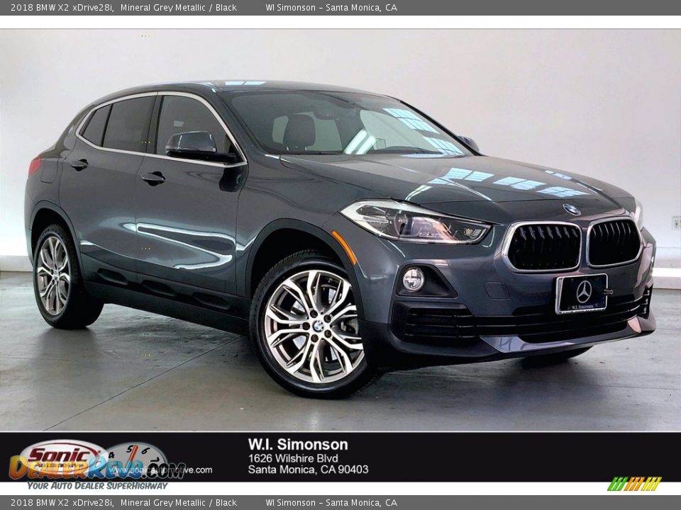 2018 BMW X2 xDrive28i Mineral Grey Metallic / Black Photo #1