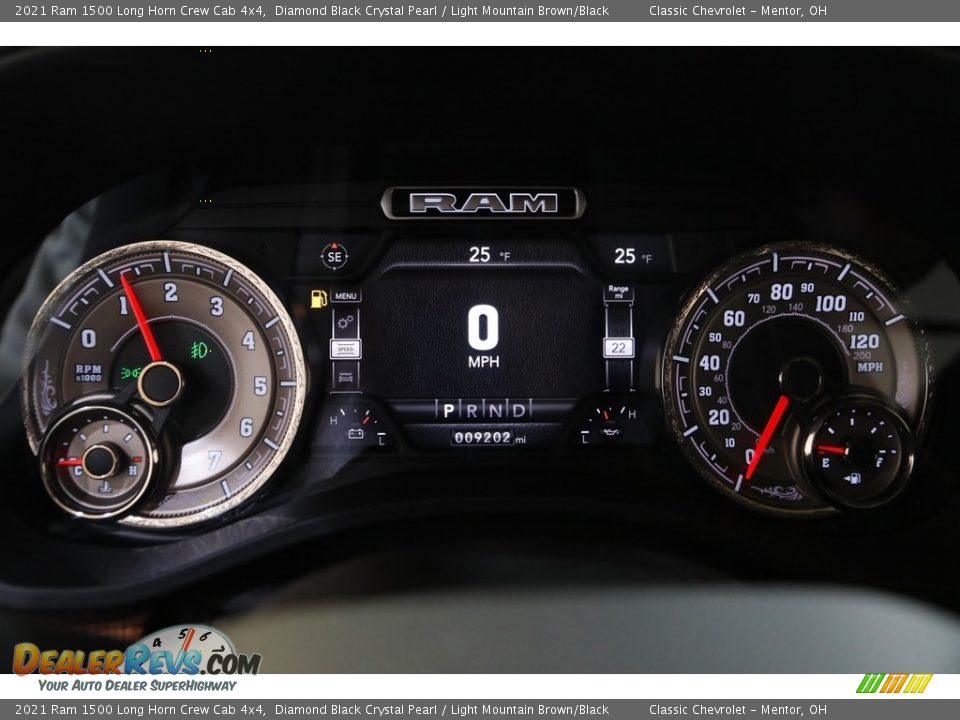 2021 Ram 1500 Long Horn Crew Cab 4x4 Gauges Photo #7