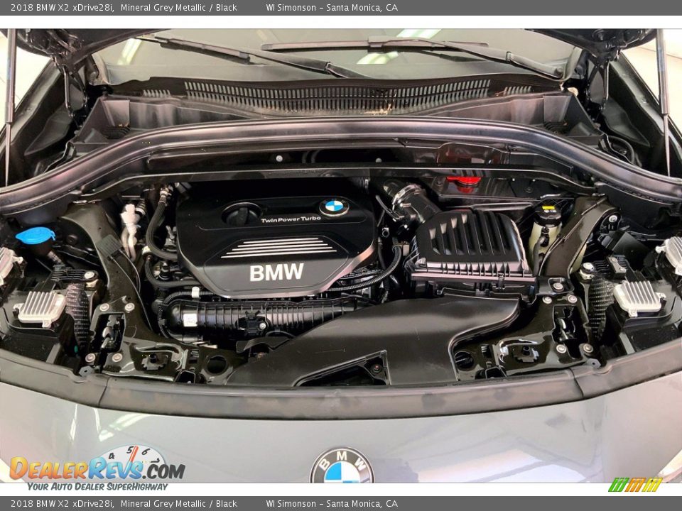 2018 BMW X2 xDrive28i Mineral Grey Metallic / Black Photo #9