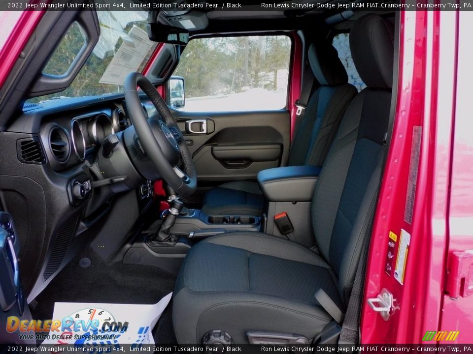 Black Interior - 2022 Jeep Wrangler Unlimited Sport 4x4 Photo #11