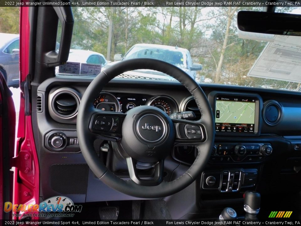 2022 Jeep Wrangler Unlimited Sport 4x4 Steering Wheel Photo #13