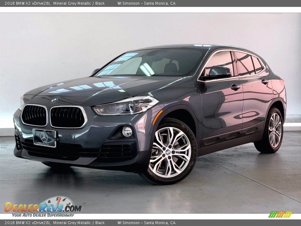 2018 BMW X2 xDrive28i Mineral Grey Metallic / Black Photo #12