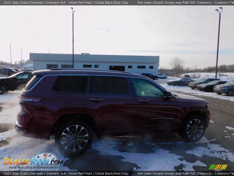 2022 Jeep Grand Cherokee L Overland 4x4 Velvet Red Pearl / Global Black/Steel Gray Photo #4