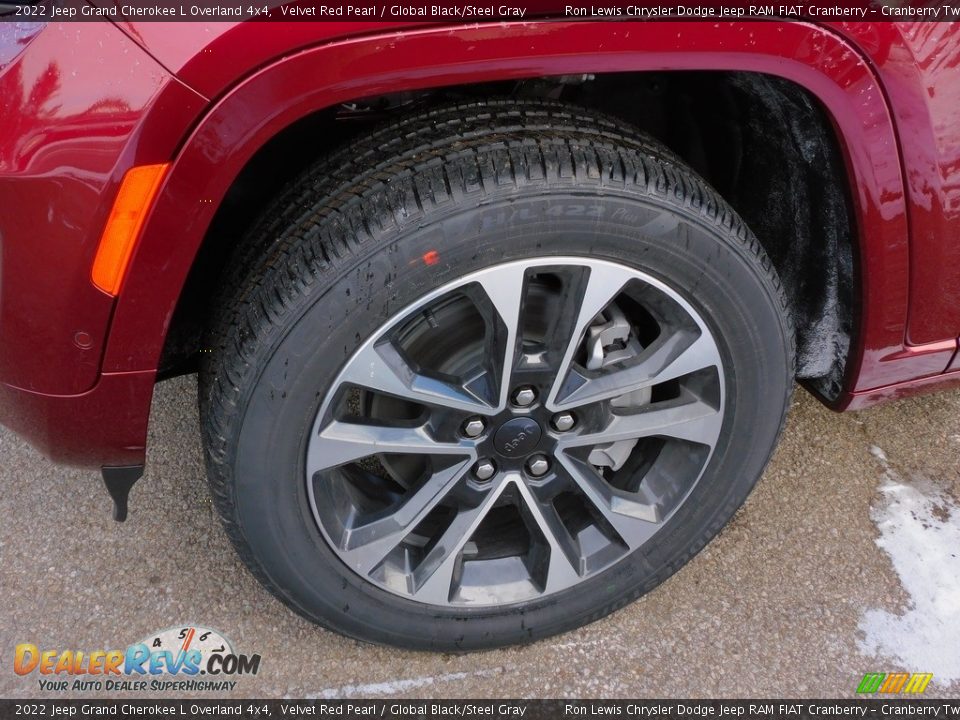 2022 Jeep Grand Cherokee L Overland 4x4 Velvet Red Pearl / Global Black/Steel Gray Photo #9