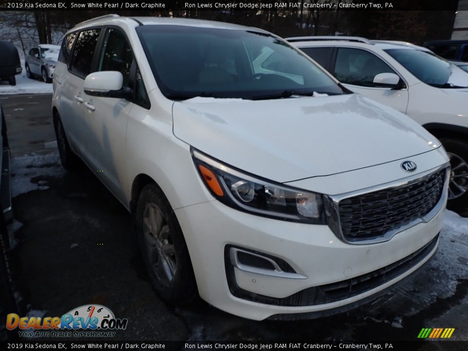 2019 Kia Sedona EX Snow White Pearl / Dark Graphite Photo #2