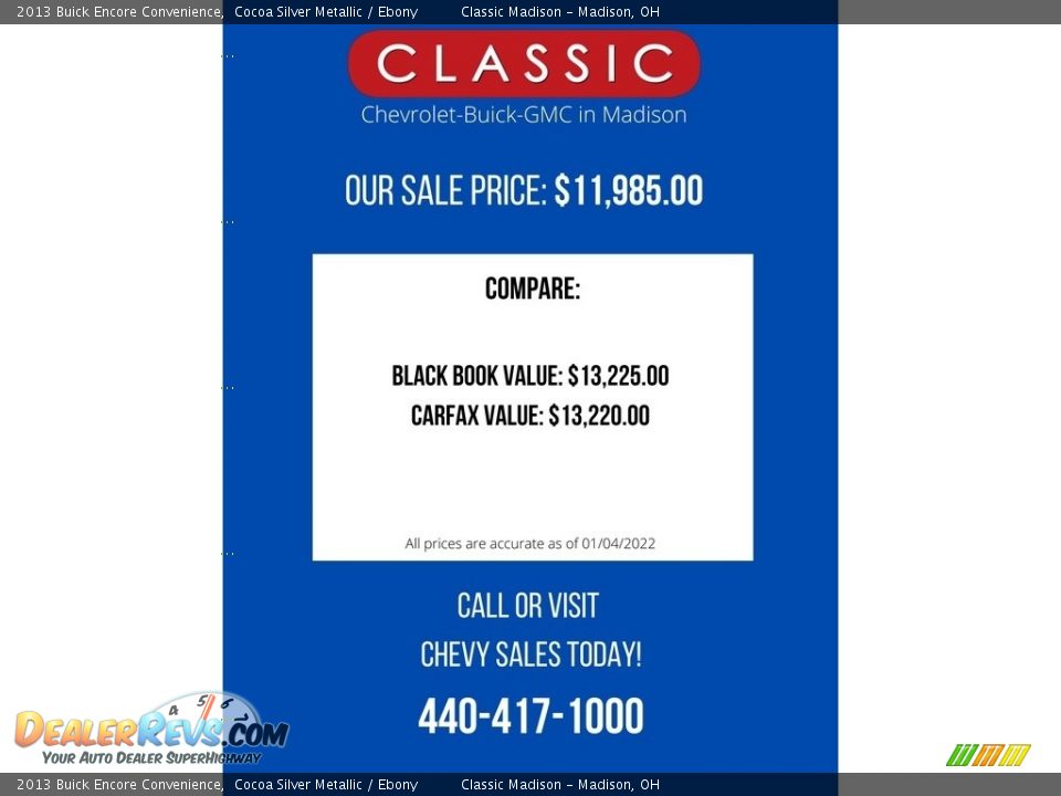 2013 Buick Encore Convenience Cocoa Silver Metallic / Ebony Photo #2