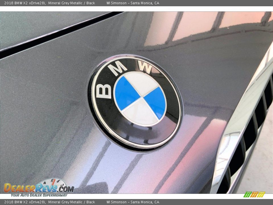2018 BMW X2 xDrive28i Mineral Grey Metallic / Black Photo #30