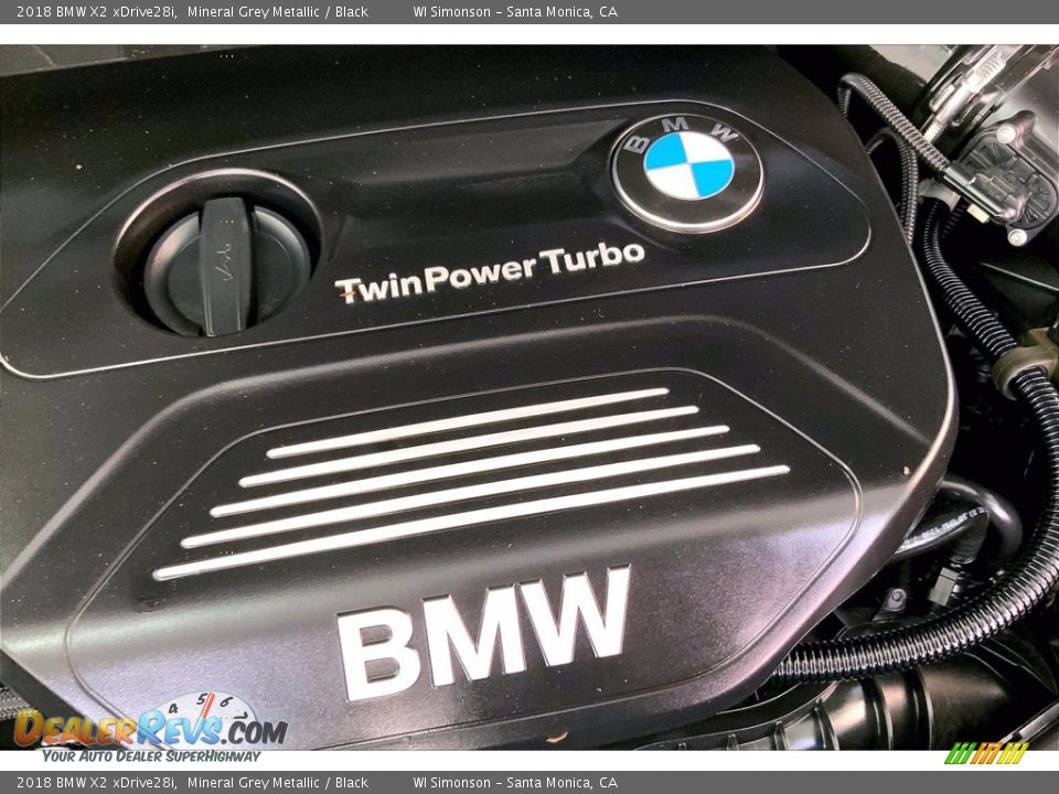 2018 BMW X2 xDrive28i Mineral Grey Metallic / Black Photo #32