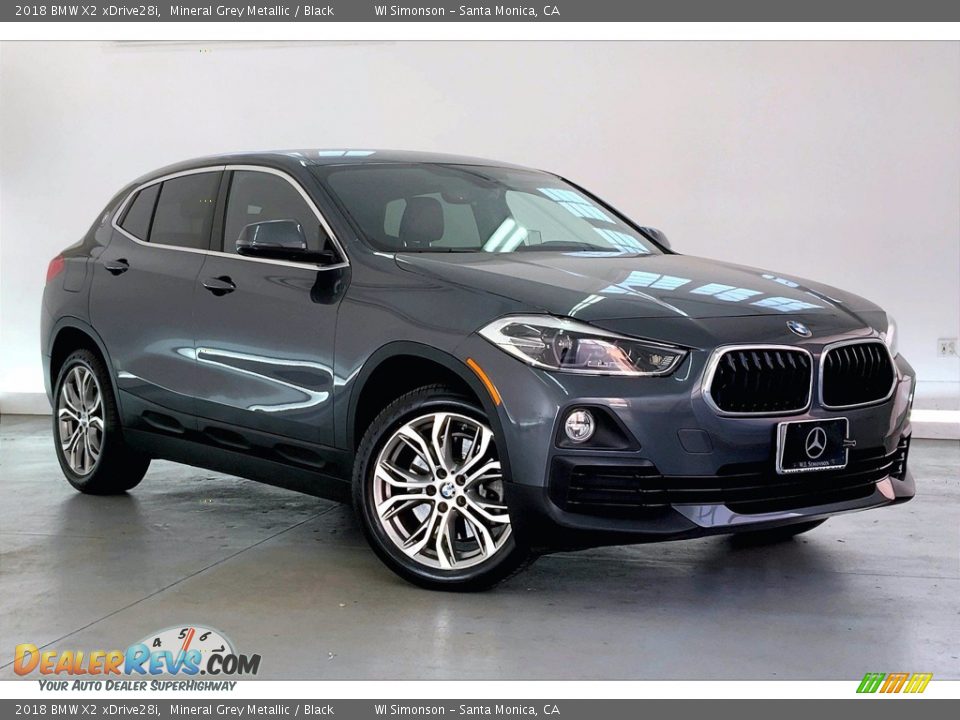 2018 BMW X2 xDrive28i Mineral Grey Metallic / Black Photo #34