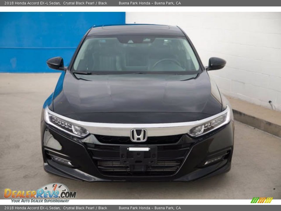 2018 Honda Accord EX-L Sedan Crystal Black Pearl / Black Photo #7