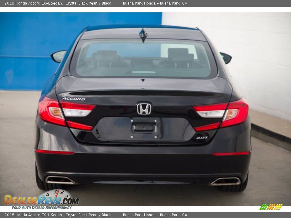 2018 Honda Accord EX-L Sedan Crystal Black Pearl / Black Photo #9