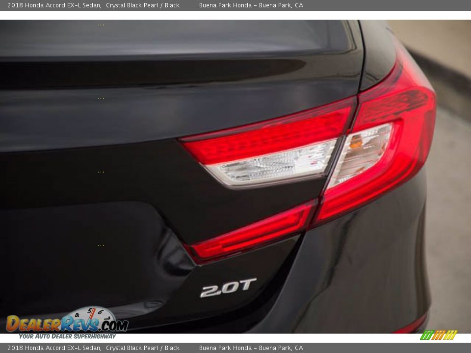 2018 Honda Accord EX-L Sedan Crystal Black Pearl / Black Photo #11