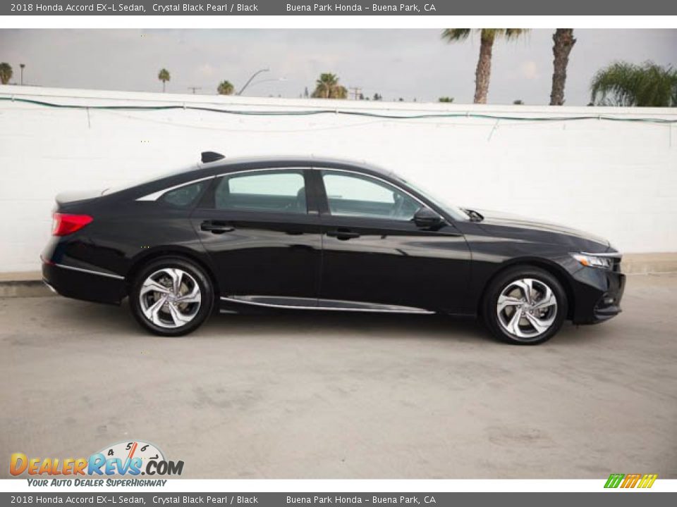 2018 Honda Accord EX-L Sedan Crystal Black Pearl / Black Photo #12