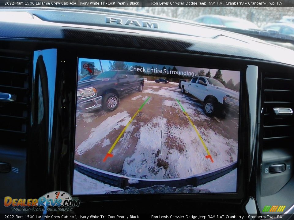 2022 Ram 1500 Laramie Crew Cab 4x4 Ivory White Tri-Coat Pearl / Black Photo #17