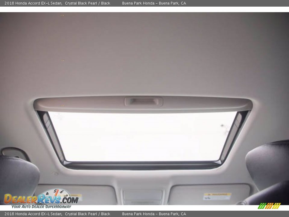 2018 Honda Accord EX-L Sedan Crystal Black Pearl / Black Photo #19