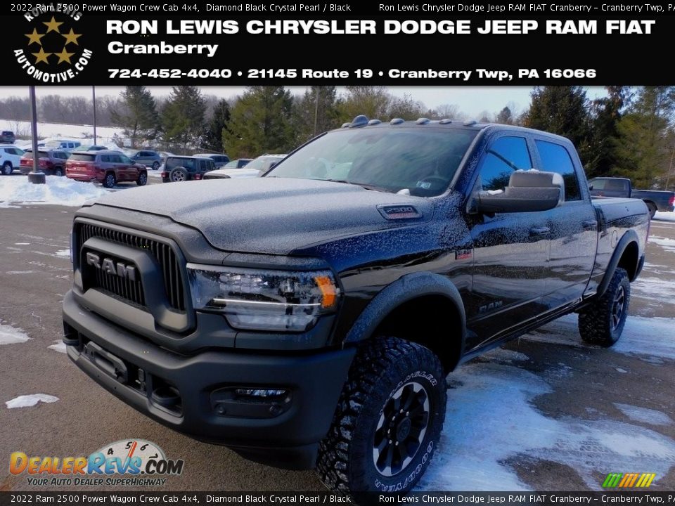 2022 Ram 2500 Power Wagon Crew Cab 4x4 Diamond Black Crystal Pearl / Black Photo #1