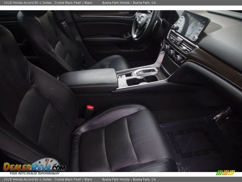 2018 Honda Accord EX-L Sedan Crystal Black Pearl / Black Photo #24